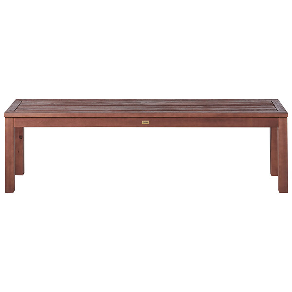 BELIANI - Banc de jardin TUSCANIA 160 cm Bois d'eucalyptus Marron foncé - large