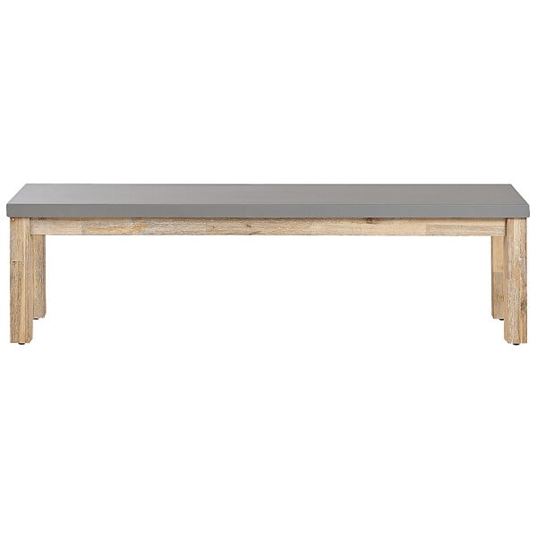 BELIANI - Banc de jardin OSTUNI 160 cm Béton Gris - large