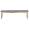 BELIANI - Banc de jardin OSTUNI 160 cm Béton Gris - vignette