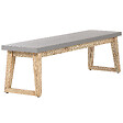 BELIANI - Banc de jardin ORIA 160 cm Béton Gris - vignette