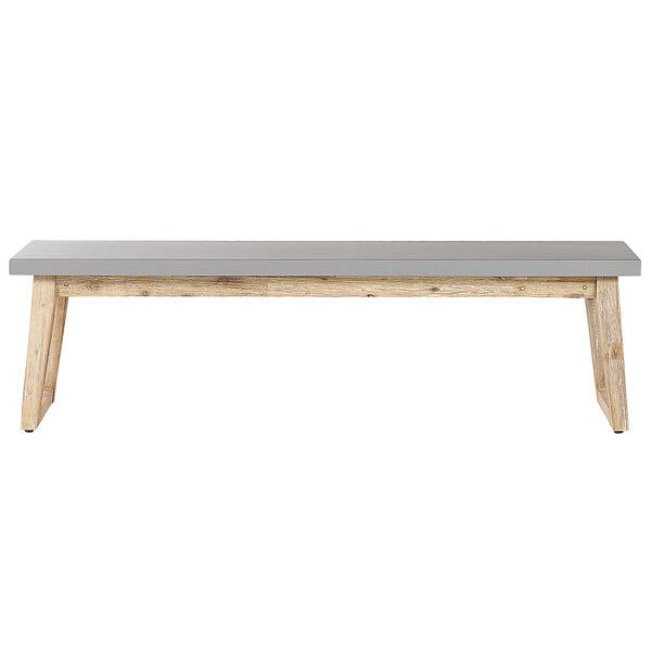 BELIANI - Banc de jardin ORIA 160 cm Béton Gris - large