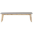 BELIANI - Banc de jardin ORIA 160 cm Béton Gris - vignette