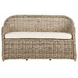 BELIANI - Banc avec coussin d'assise SUSUA 150 cm Rotin Naturel - vignette