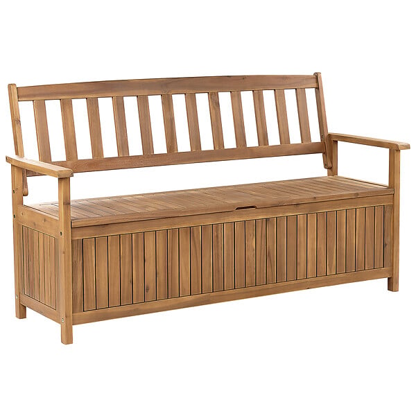 BELIANI - Banc de jardin SOVANA 160 cm avec rangement Acacia Marron - large