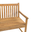 BELIANI - Banc avec coussin d'assise VIVARA 120 cm Bois d'acacia certifié Bleu marine - vignette