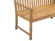 BELIANI - Banc avec coussin d'assise VIVARA 120 cm Bois d'acacia certifié Bleu marine - vignette
