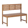 BELIANI - Banc de jardin TREIA 110 cm Acacia Marron - vignette