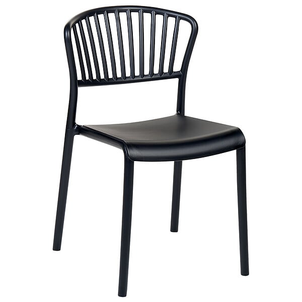 BELIANI - Lot de 4 chaises de jardin GELA Noir - large