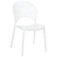 BELIANI - Lot de 4 chaises de jardin OSTIA Blanc - vignette