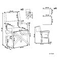 BELIANI - Lot de 2 chaises de jardin CINE Acacia Marron foncé - vignette
