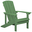BELIANI - Chaise de jardin ADIRONDACK Vert - vignette