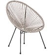 BELIANI - Chaise de jardin ACAPULCO II Gris clair - vignette