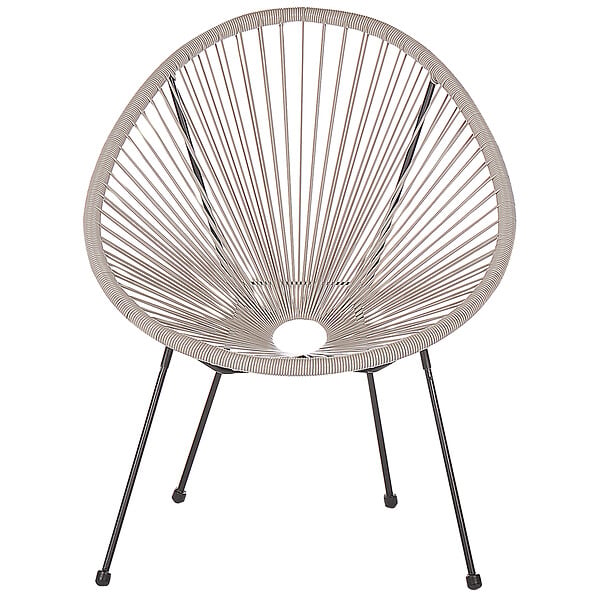 BELIANI - Chaise de jardin ACAPULCO II Gris clair - large