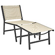 BELIANI - Lot de 2 chaises de jardin MARCEDDI Métal Beige - vignette