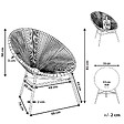 BELIANI - Chaise de jardin ACAPULCO Rose fushia - vignette