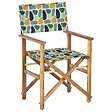 BELIANI - Lot de 2 chaises de jardin CINE Acacia Multicolore - vignette