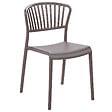 BELIANI - Lot de 4 chaises de jardin GELA Taupe - vignette