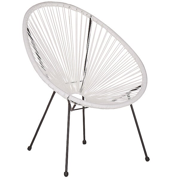 BELIANI - Lot de 2 chaises de jardin ACAPULCO II Blanc - large