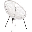 BELIANI - Lot de 2 chaises de jardin ACAPULCO II Blanc - vignette
