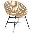 BELIANI - Lot de 2 chaises de jardin ACERRA Marron clair - vignette