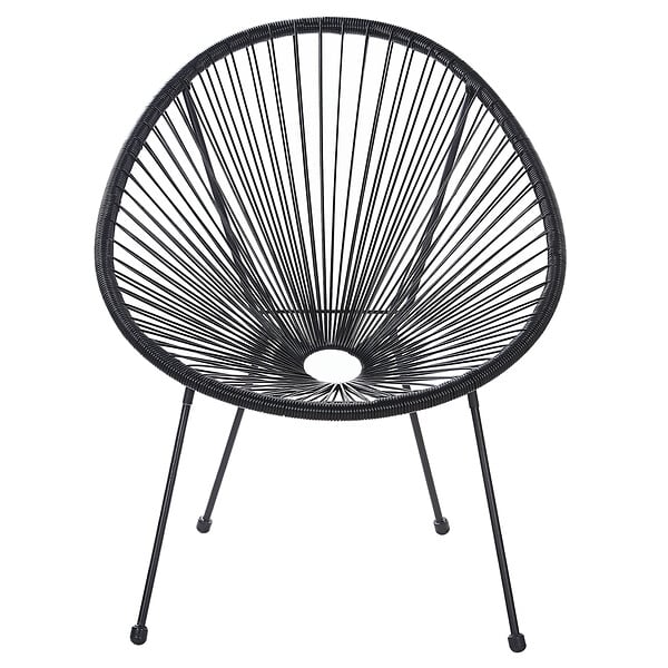 BELIANI - Chaise de jardin ACAPULCO II Noir - large
