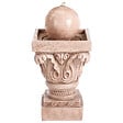BELIANI - Fontaine de jardin avec LED beige VELINO - vignette