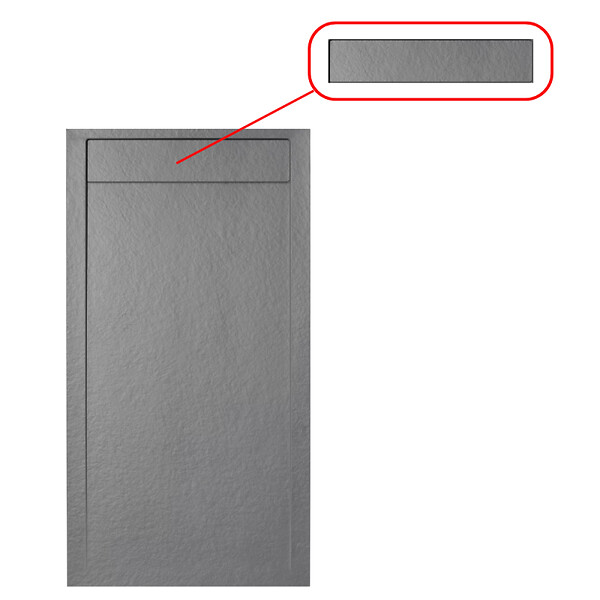 SWISS AQUA TECHNOLOGIES - Fusion cache-siphon pour receveur de douche, gris (SATFUPKRYTGRP) - large