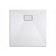CERAMIA - Ceramia PixL 90x90 cm receveur de douche carré à poser en résine composite avec surface effet pierre, blanc (CERAPX9090W) : - vignette