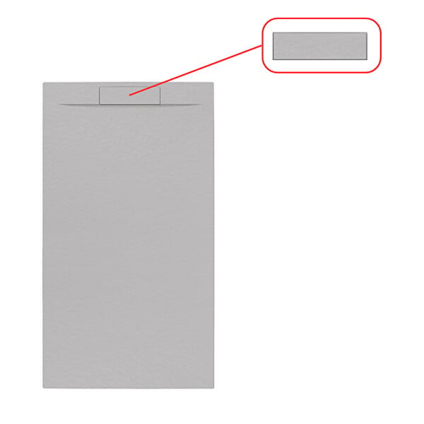 SWISS AQUA TECHNOLOGIES - Fusion cache-siphon pour receveur de douche, gris perle (SATFUKRYTGRP) - large