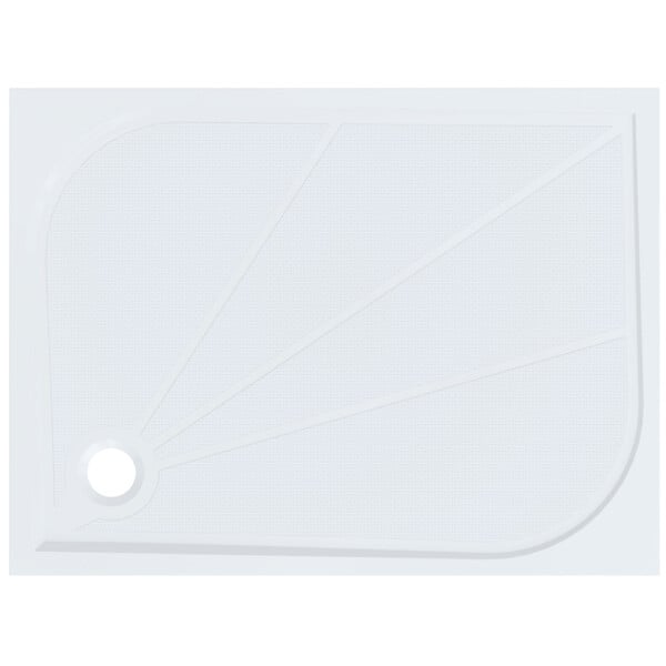 SWISS AQUA TECHNOLOGIES - Swiss Aqua Technologies Limnew 100x80 cm receveur de douche rectangulaire, marbre coulé, blanc (LIMNEW10080) - large