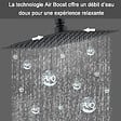 AICA SANITAIRE - Colonne de douche thermostatique 38°C- Laiton- Chromé- Noir - vignette
