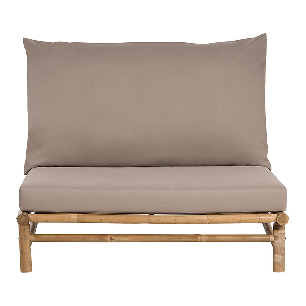 BELIANI - Chaise de jardin TODI Bambou Taupe - large