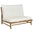 BELIANI - Chaise de jardin TODI Bambou Blanc cassé - vignette
