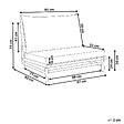 BELIANI - Chaise de jardin TODI Bambou Blanc cassé - vignette