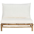 BELIANI - Chaise de jardin TODI Bambou Blanc cassé - vignette