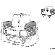 BELIANI - Fauteuil de jardin DOLCEDO Rotin Naturel - vignette