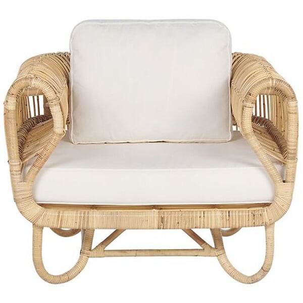 BELIANI - Fauteuil de jardin DOLCEDO Rotin Naturel - large