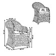 BELIANI - Fauteuil de jardin SUSUA Rotin Naturel - vignette