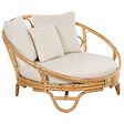 BELIANI - Lot de 2 lits de jardin ROSSANO Rotin Naturel - vignette