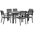 BELIANI - Salle à manger de jardin 6 places COMO Gris - vignette