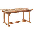 BELIANI - Salle à manger de jardin 6 places JAVA Taupe Acacia avec coussins - vignette