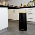 KITCHEN MOVE - Poubelle à pédale inox FOREST noir 30L - vignette