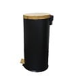 KITCHEN MOVE - Poubelle à pédale inox FOREST noir 30L - vignette