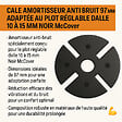 MCCOVER - Cale amortisseur anti bruit 97 mm par 10 pcs McCover Noir - vignette