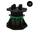 MCCOVER - Lot de 10 plots réglables 50 à 80mm dalle et carrelage McCover Noir - vignette
