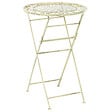 BELIANI - Table de bar de jardin BIVIO 60 cm 60 cm Métal Vert clair - vignette