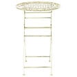 BELIANI - Table de bar de jardin BIVIO 60 cm 60 cm Métal Vert clair - vignette