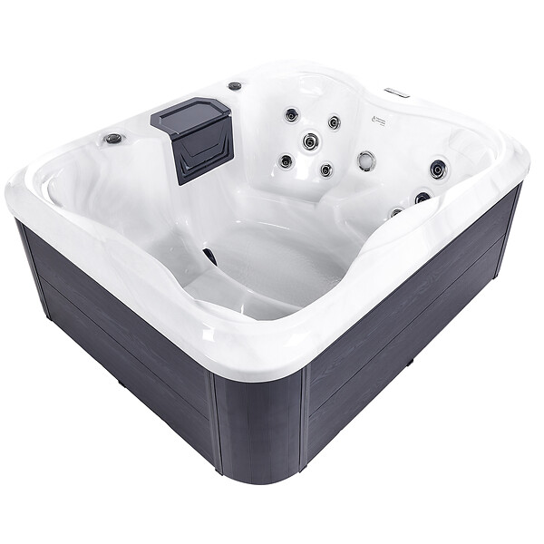 BELIANI - Spa d'extérieur avec LED ARCELIA Blanc - large