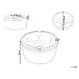 BELIANI - Spa d'extérieur avec LED MARFIL Marron - vignette