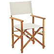 BELIANI - Lot de 2 chaises de jardin CINE Acacia Blanc cassé - vignette